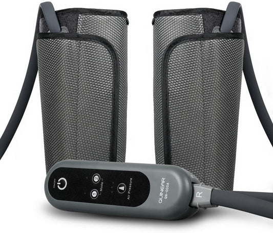 QUINEAR Air Compression Leg Massager for Circulation Calf Wraps Massage for Muscle Relaxation with Handheld Controller 2 Modes 3 Intensities image 0