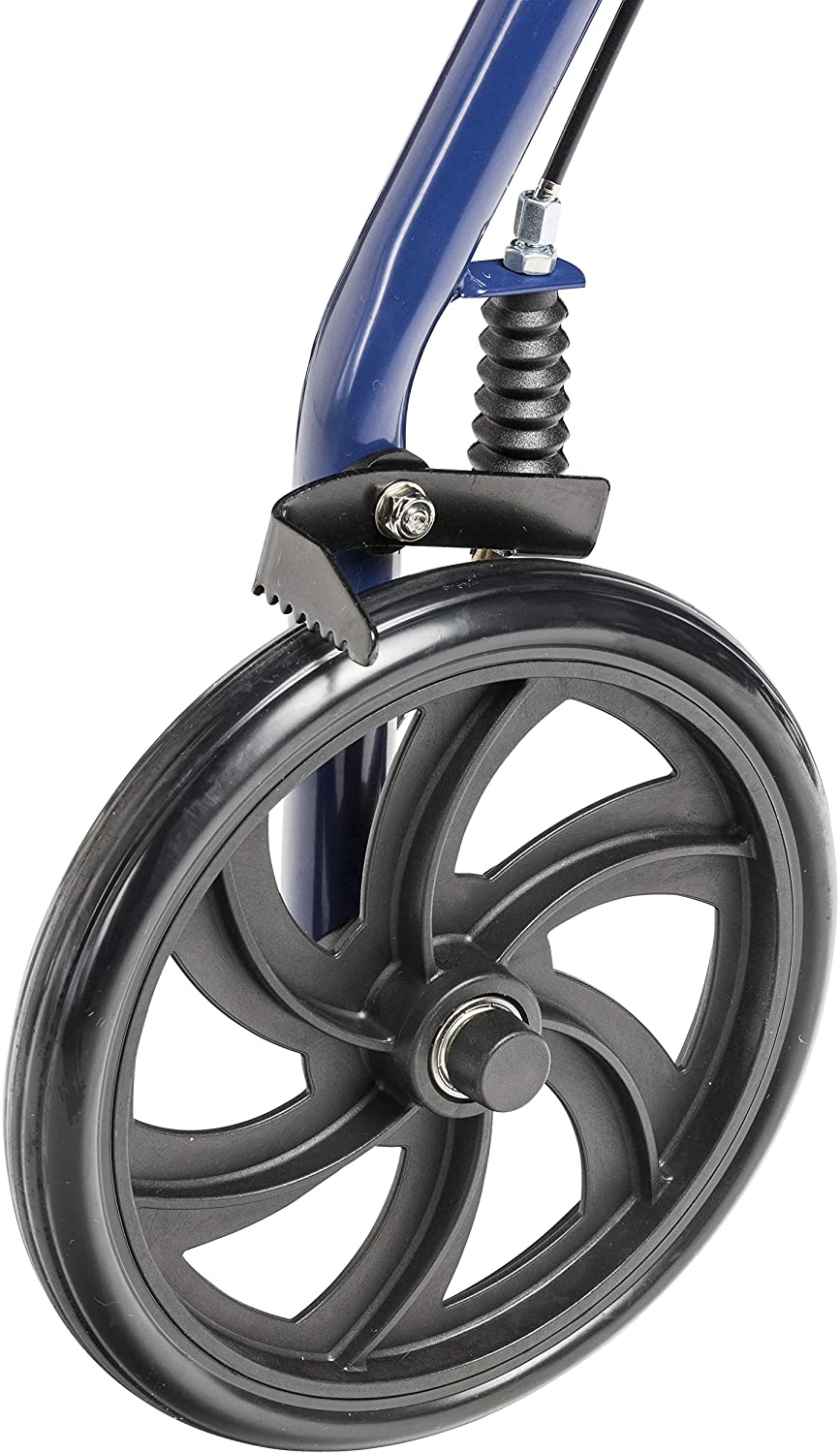 Drive Medical 10257BL-1 4-Wheel Rollator Walker With Seat &amp; Removable Back Support, Blue image 4