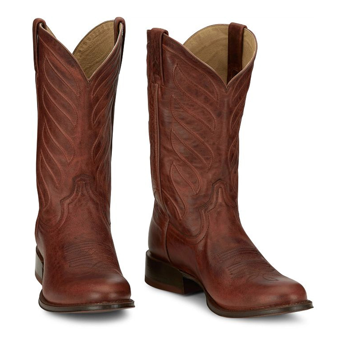 Tony Lamas Boots Men's Footwear Western Lenado 12" Western Color Cognac image 0