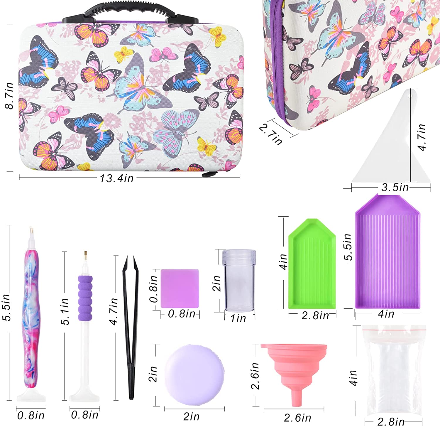 BEIFUMEI Diamond Painting Storage Containers 60 Slot Diamond Storage Case Diamond Painting Accessories 5D Diamond Painting Tools DIY Art Craft Jewelry Beads Rhinestones Organizer Box image 6