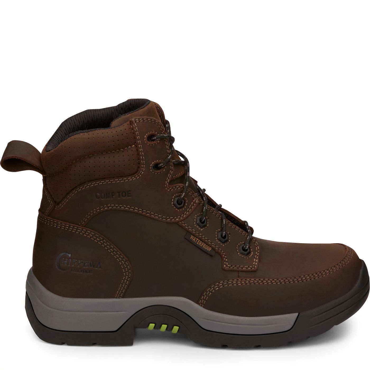 Chippewa Men's Fabricator 6" Waterproof Composite Toe Hiker - Ash Brown (31003) - View 3