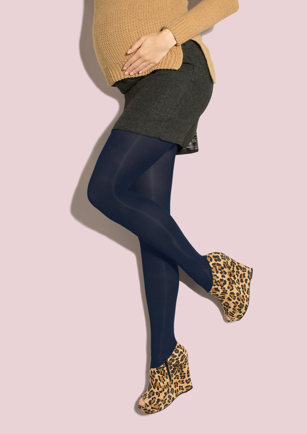 Discontinued Style! Maternity Open-Toe Tights image 2