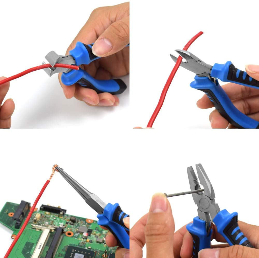 Jewelry Pliers, NEWACALOX 8pcs Jewelry Making Pliers Tools Micro Jewelry Pliers Set Jewelry Making Kit for Jewelry Making Supplies image 2