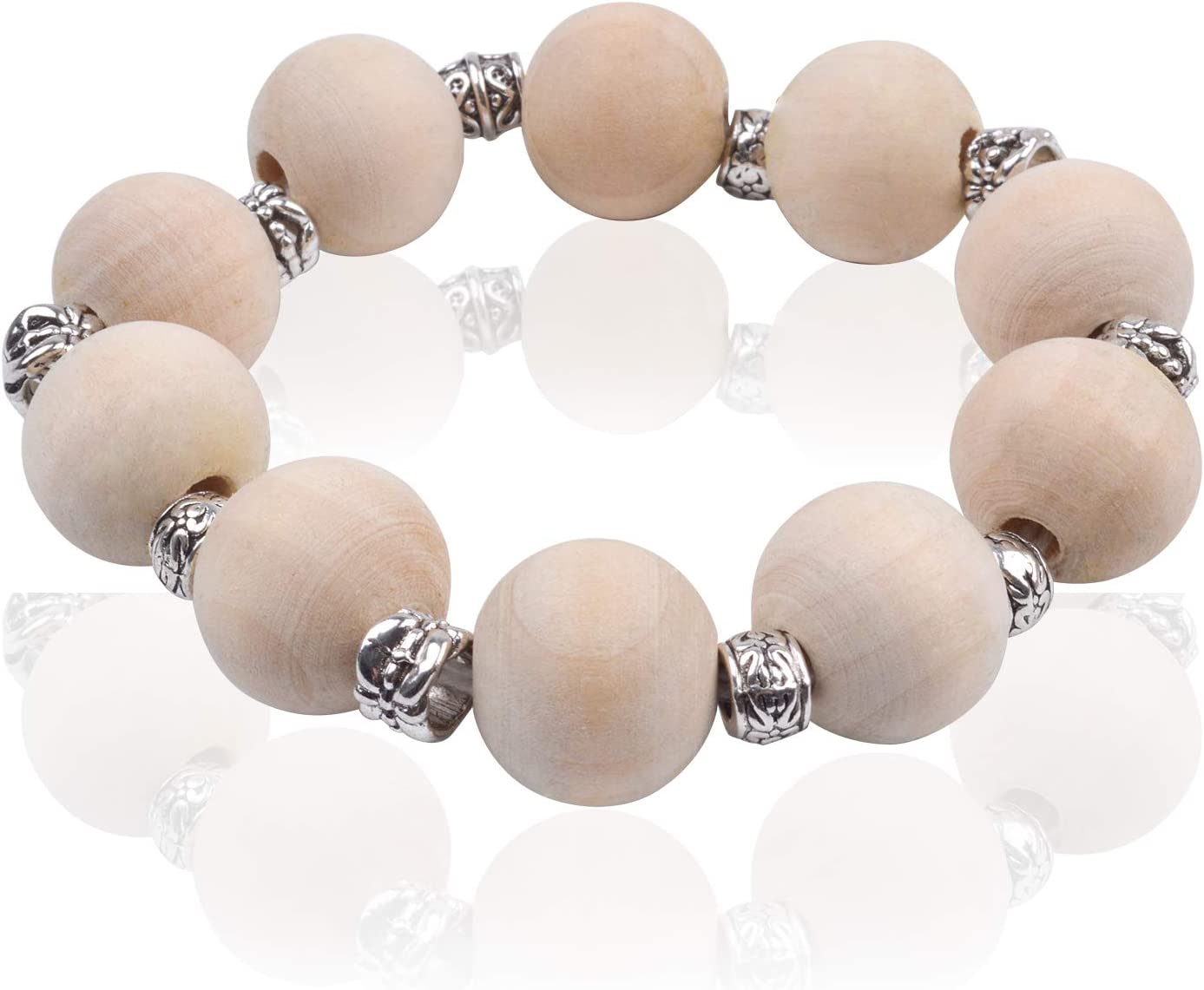 BronaGrand 100g (About 130-180pcs) Antique Silver Round Small Beads Jewelry Bead Charm Spacers for Jewelry Making Bracelets Necklace image 5
