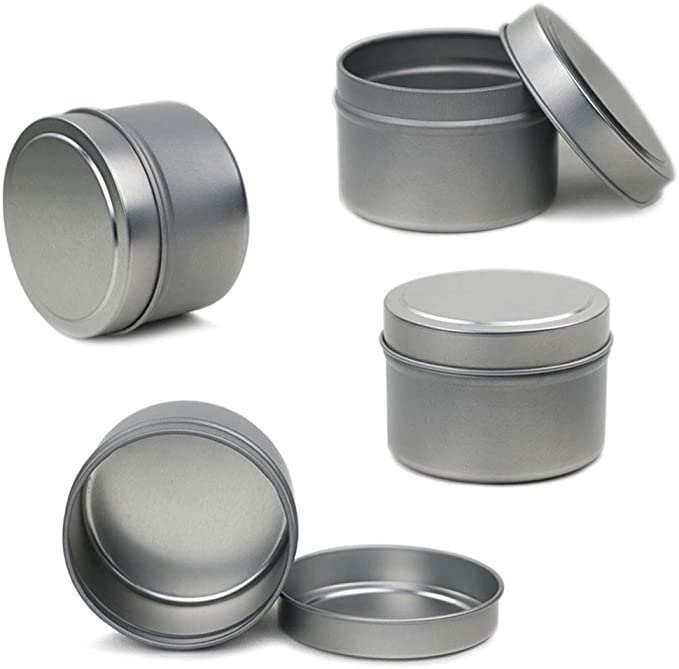 EricX Light Candle Tin 24 Piece, 4 oz, for Candle Making image 1
