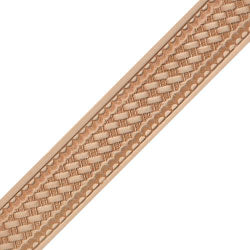 Tandy Leather Embossed Basketweave Belt Blank 1-1/2" (38 mm) x 42" #4594-00 image 0