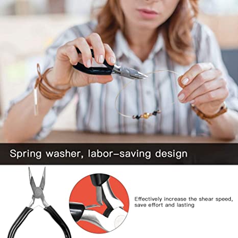 Faluckyy Jewelry Pliers, 8pcs Jewelry Making Pliers Tools Micro Jewelry Pliers Set Jewelry Making Kit for Jewelry Making Supplies image 5
