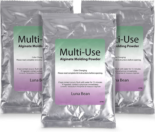 Alginate Molding Powder for Hand Casting Kit &amp; Multi-Use Projects - 3 lb Casting Plaster Material - Family Keepsakes- Create-a-Mold by Luna Bean image 0