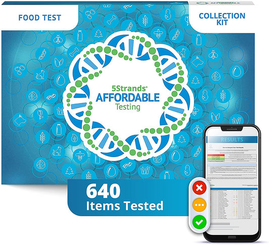 5Strands Food Intolerance Test, 640 Items Tested, Food Sensitivity at Home Test Kit, Accurate Hair Analysis, Health Results in 5-7 Days, Gluten, Soy, Dairy, Protein image 0