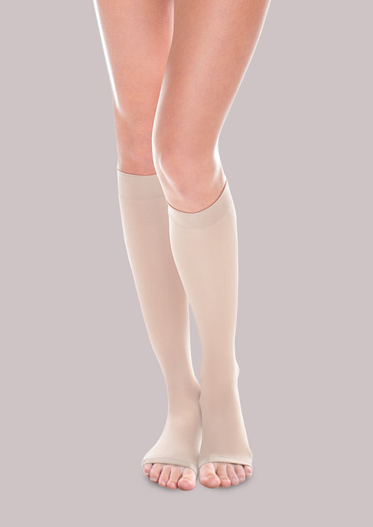 Sheer Ease Women's Open-Toe Moderate Support Knee High (20-30 mmHg) image 0