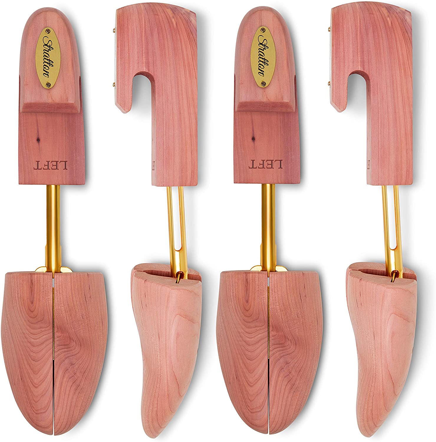 STRATTON MEN’S ADJUSTABLE SPLIT TOE CEDAR SHOE TREE | GROWN IN USA | GREAT GIFT FOR MEN image 0
