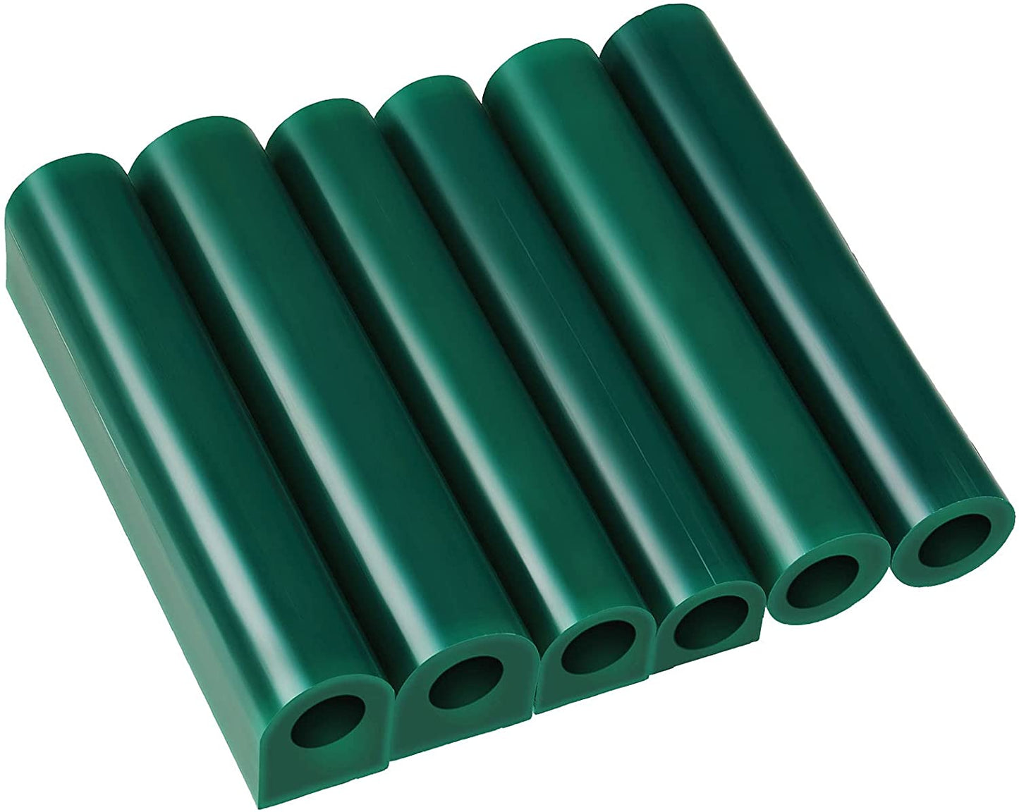 6 Pieces Carving Wax Ring Tube Green Ring Carving Wax Hole Round Wax Tubes Ring Hard Modeling Wax for Jewelry Ring Casting Mold Kit Ring Making, Different Sizes image 3
