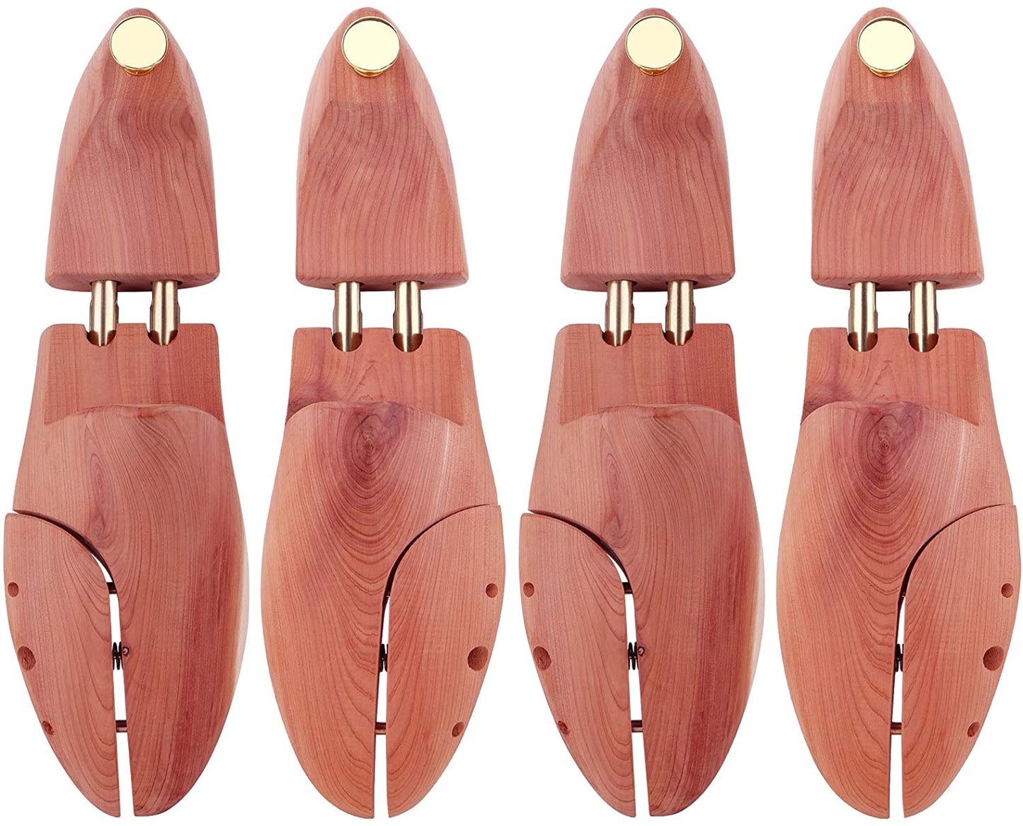 Cedar Shoe Tree For Men - 2P Cedar Space All Aromatic North American Cedar Wood Twin Tube image 0