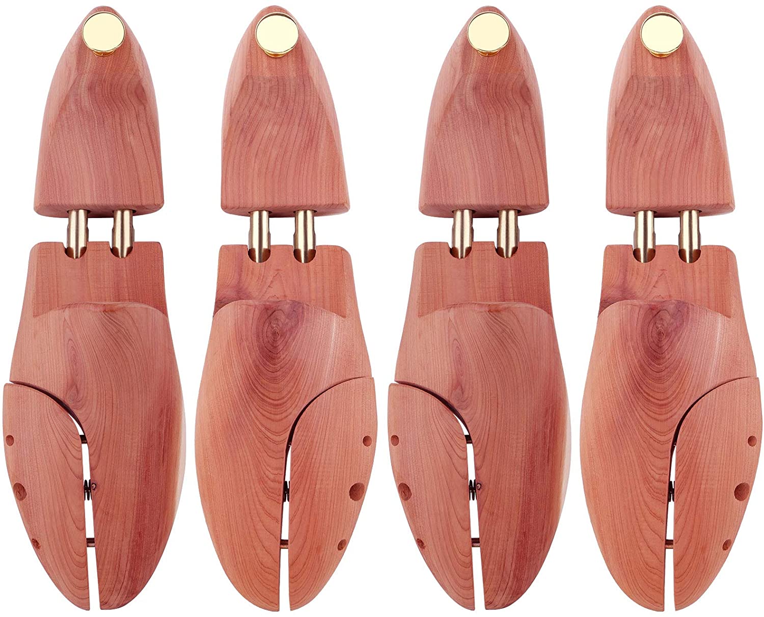 Cedar Shoe Tree For Men - 2P Cedar Space All Aromatic North American Cedar Wood Twin Tube image 0
