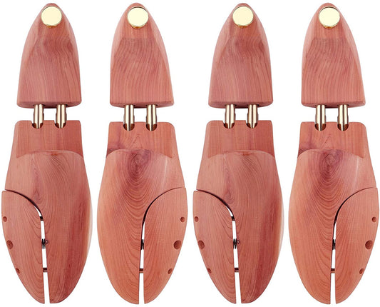 Cedar Shoe Tree For Men - 2P Cedar Space All Aromatic North American Cedar Wood Twin Tube image 0