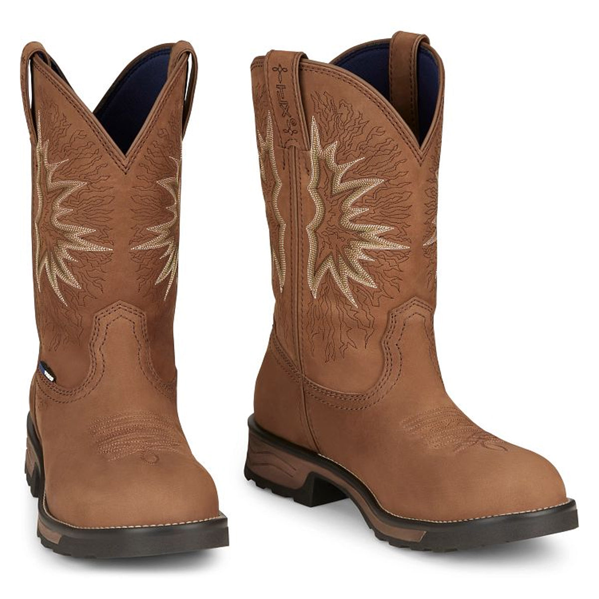 Tony Lamas Boots Men's Footwear Work Boom 11" Composite Toe Waterproof Work Boot Color Saddle image 0