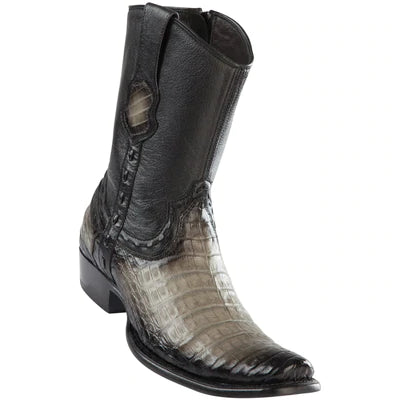 WILD WEST BOOTS #279B8238 MEN'S | COLOR FADED GRAY | MEN'S WILD WEST CAIMAN BELLY BOOTS DUBAI TOE HANDCRAFTED image 0