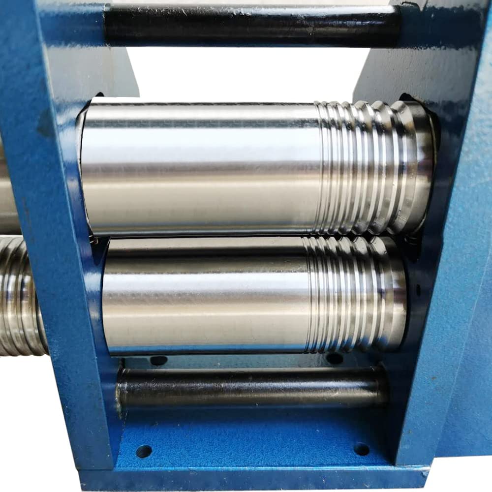 Ethedeal Manual Jewelry Rolling Mill Machine, 3" Roller Rolling Mill Combination Rolling Mill Machine, 75mm Jewelry Press Machine, Jewelry Making DIY Tool (Blue-75mm) image 6
