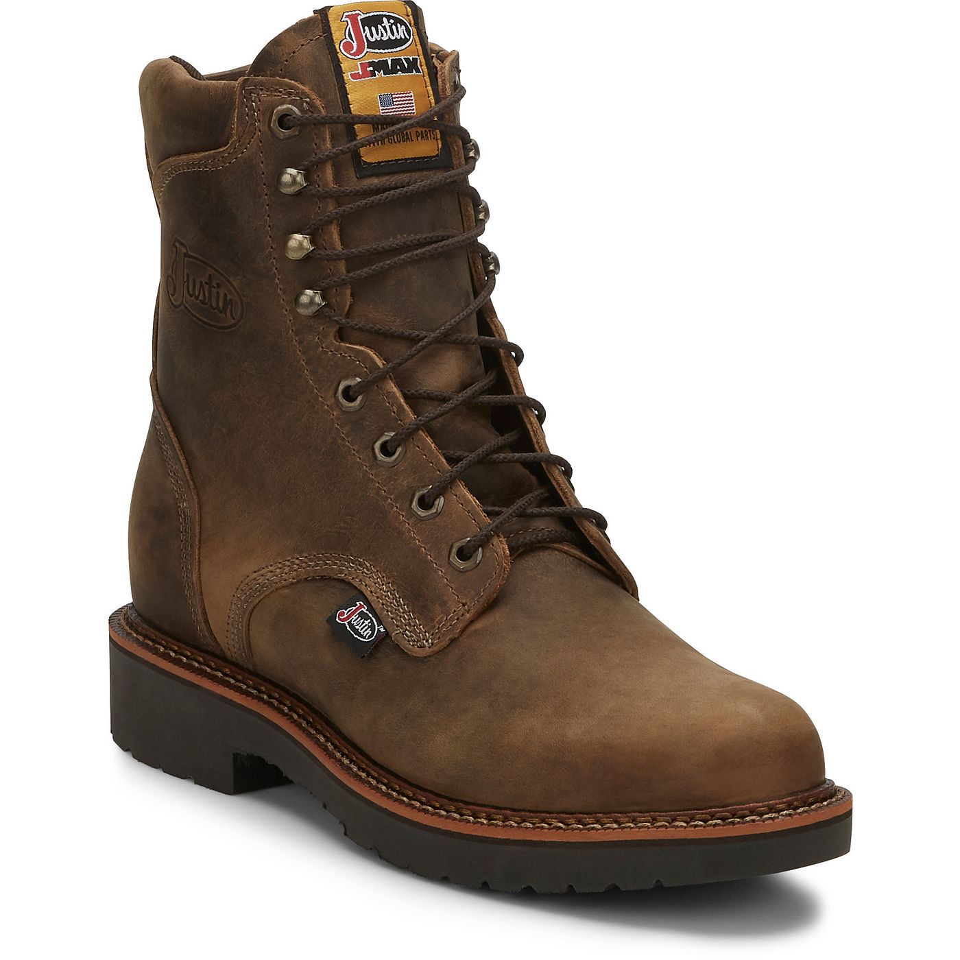 Justin Work Men's Blueprint 8" Work Boot - Tan Gaucho (440) - View 2