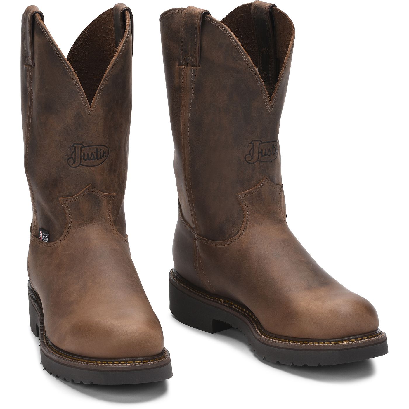 Justin Work Men's Balusters 11" Work Boot - Bay Gaucho (4444) - Front View