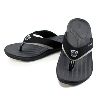 Fusion Men's Orthotic Sandals, Black image 0