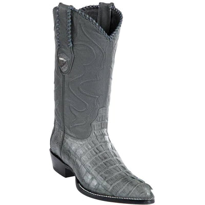 WILD WEST BOOTS #2990109 MEN'S | COLOR GRAY | MEN’S WILD WEST CAIMAN TAIL BOOTS J TOE HANDCRAFTED image 0