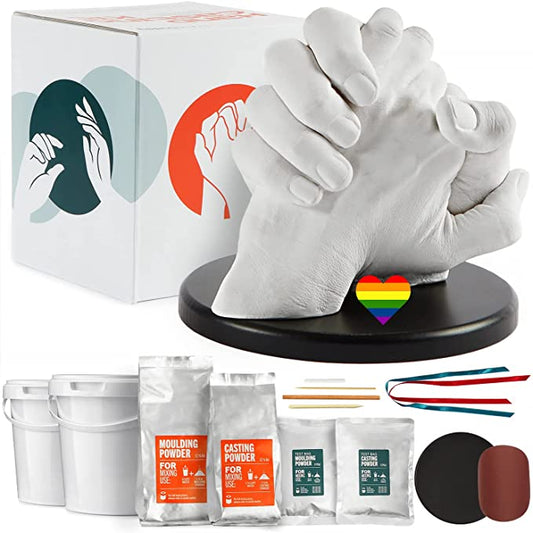 HomeBuddy Hand Casting Kit - Keepsake Hands Mold Kit with Powder Mixing Bucket, Plaster Mold, Alginate Molding Powder, Mothers Day Gifts, Unique Gift for Couples - Test Kit Included image 0
