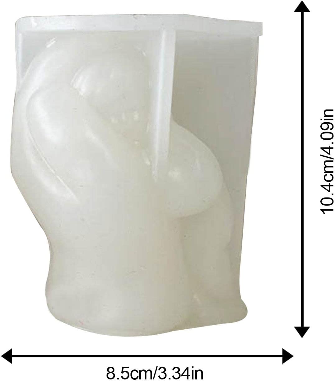 Uwariloy 3D Silicone Candle Mold, Creative Mother Touch Girl Shaped Resin Molds, Sculpture Casting Mold Handmade Mould for DIY Crafts Candle Soap Chocolate Mother Gift Making image 1