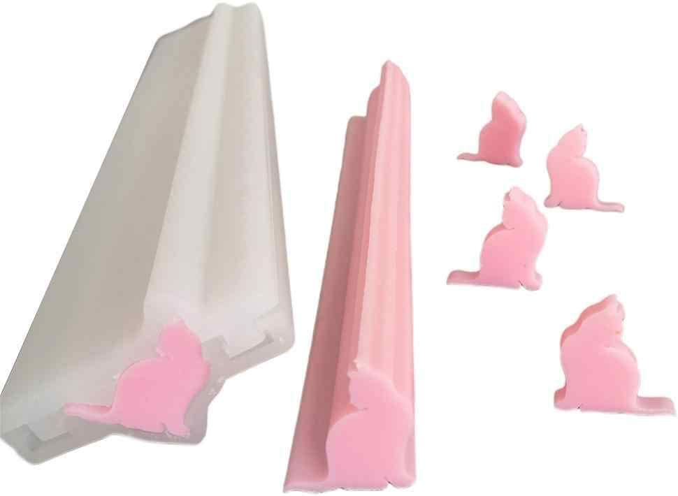 Cat Shaped Long Tube Silicone Soap Mold Kitten Kitty Column Chocolate Candy Mold Handmade Candle Mold Embed Soap Making Supplies image 3