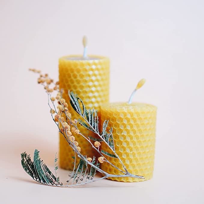 Beeswax Candle Making Kit - All-Inclusive DIY Candle Making Kit for Adults and Kids - Candle Rolling Kit DIY Candle Maker - Beeswax Sheets for Candle Making Kit - Candle Starter Kit Beeswax Candle Kit image 1