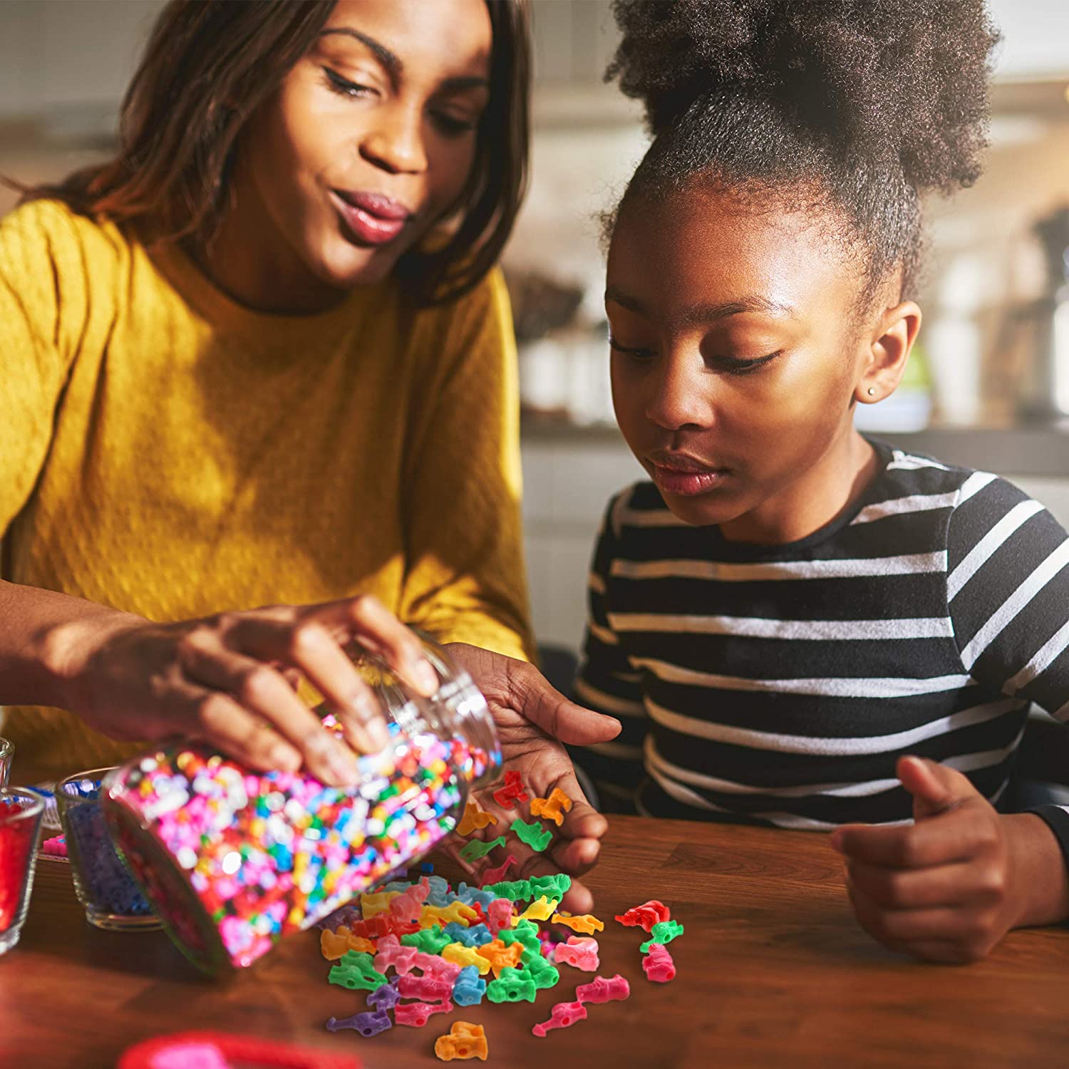 180 Pcs Animal Shaped Beads Zoo Animal Pony Bead Charms Plastic Colorful Craft Beads 0.66 Pounds with Various Animal Design for Kids DIY Jewelry Craft Making Necklace Bracelet Supplies image 5