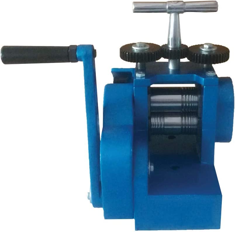 Compact Rolling Mill Machine Basic 3" (76mm) with 2 Rollers Combination Assembled Flat &amp; Wire Jewelry Press Tabletting DIY Jewelry Making Tool - Manual image 0