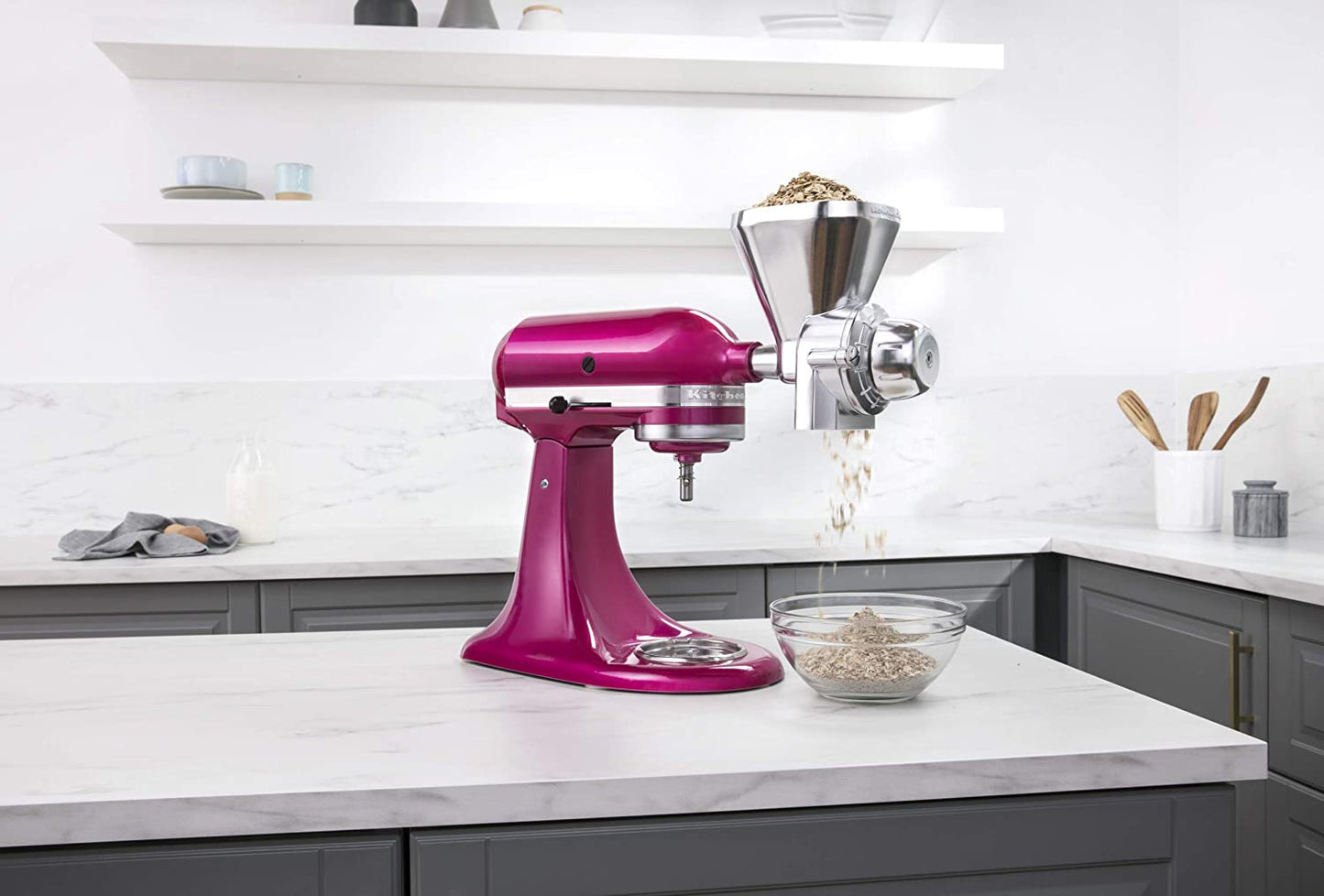 KitchenAid KGM All Metal Grain Mill Attachment, Size: 1 image 3