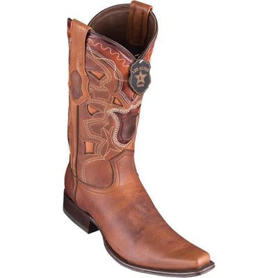 LOS ALTOS BOOTS MENS #769940 EUROPEAN SQUARE TOE | GENUINE RAGE LEATHER BOOTS | COLOR WALNUT image 0