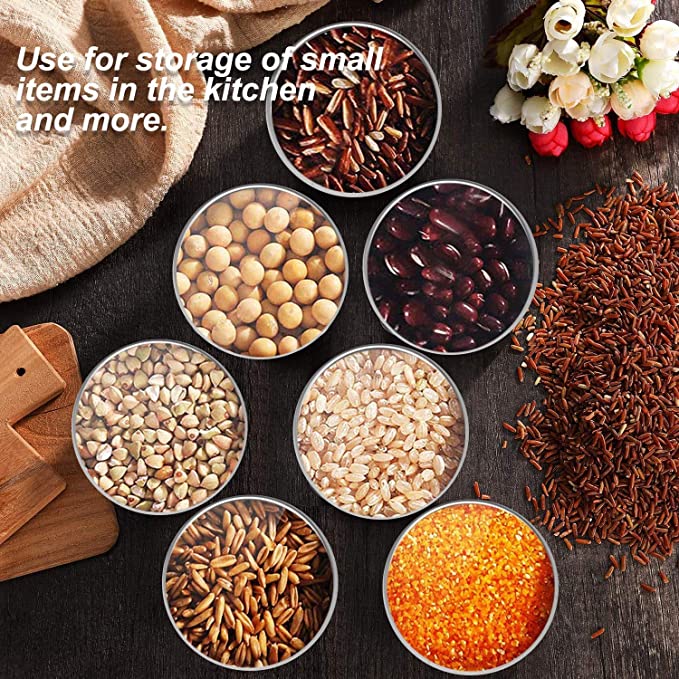 DINGPAI 27pcs Candle Tins, 2oz Metal Tins, Round Empyt Candle Containers for Candle Making, Party Favors, Spices &amp; Gifts… image 6