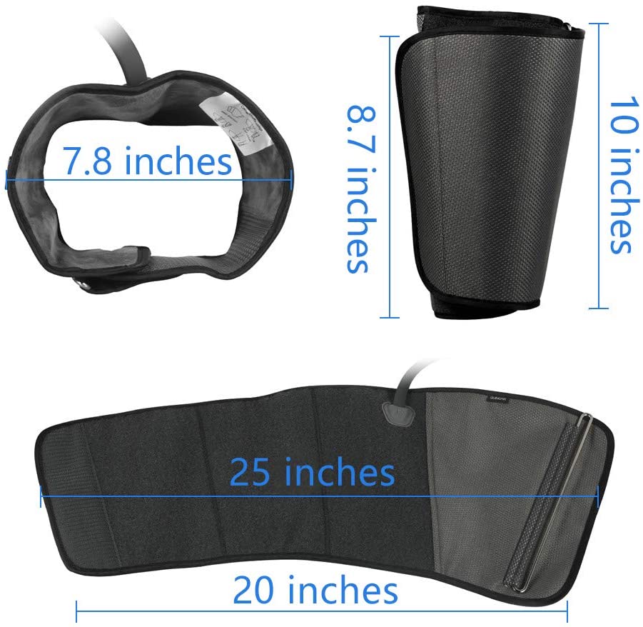 QUINEAR Air Compression Leg Massager for Circulation Calf Wraps Massage for Muscle Relaxation with Handheld Controller 2 Modes 3 Intensities image 5