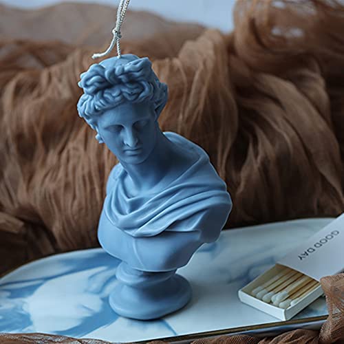 GreatMold Silicone Candle Mold European Apollo Head Sculpture Aromatherapy Candle Mould Plaster Molds Reusable DIY Resin Mould for Figurine Craft, GM-400 image 5