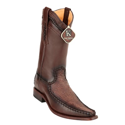MENS KING EXOTIC SHARKSKIN EUROPEAN TOE BOOTS - BROWN (477BD0907) image 0