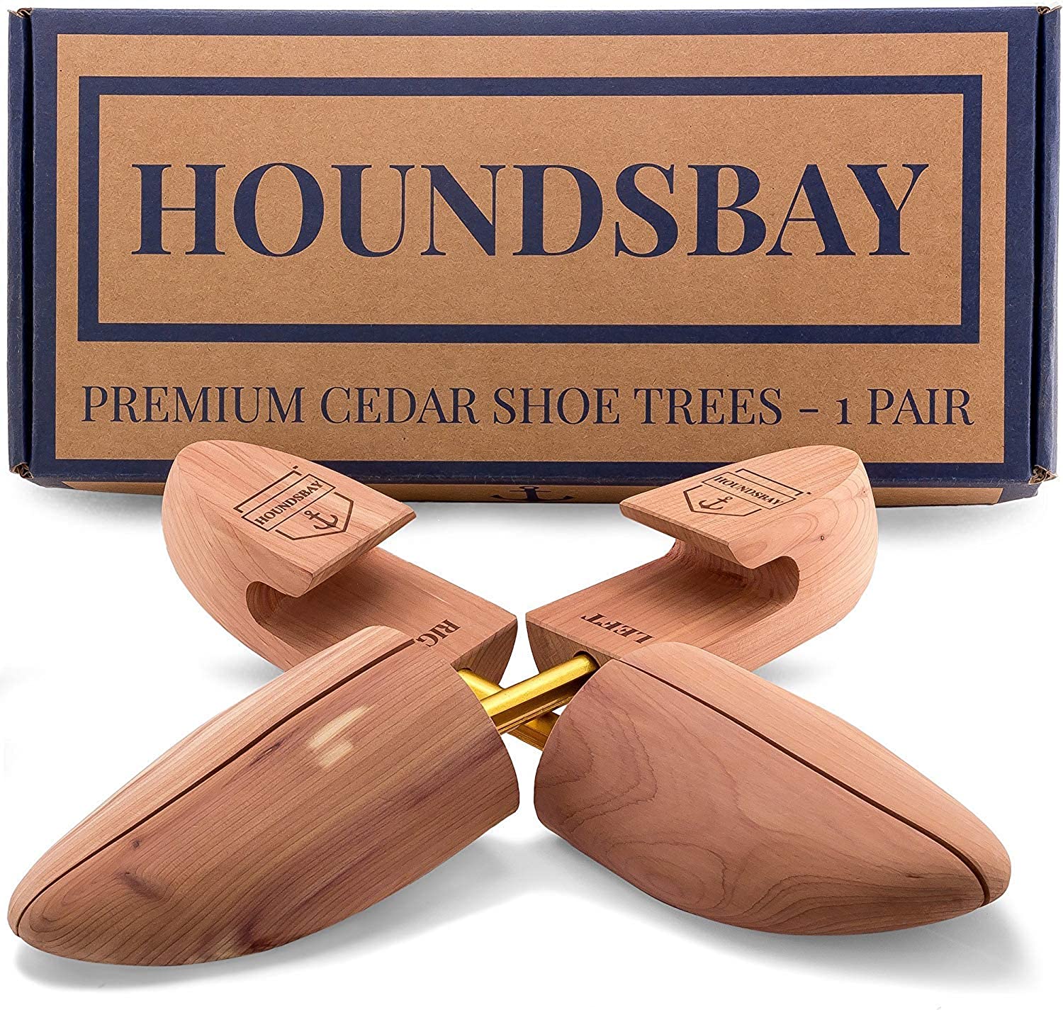 HOUNDSBAY Cedar Shoe Tree for Men | Wide Heel | Helps Plant Trees in USA image 0