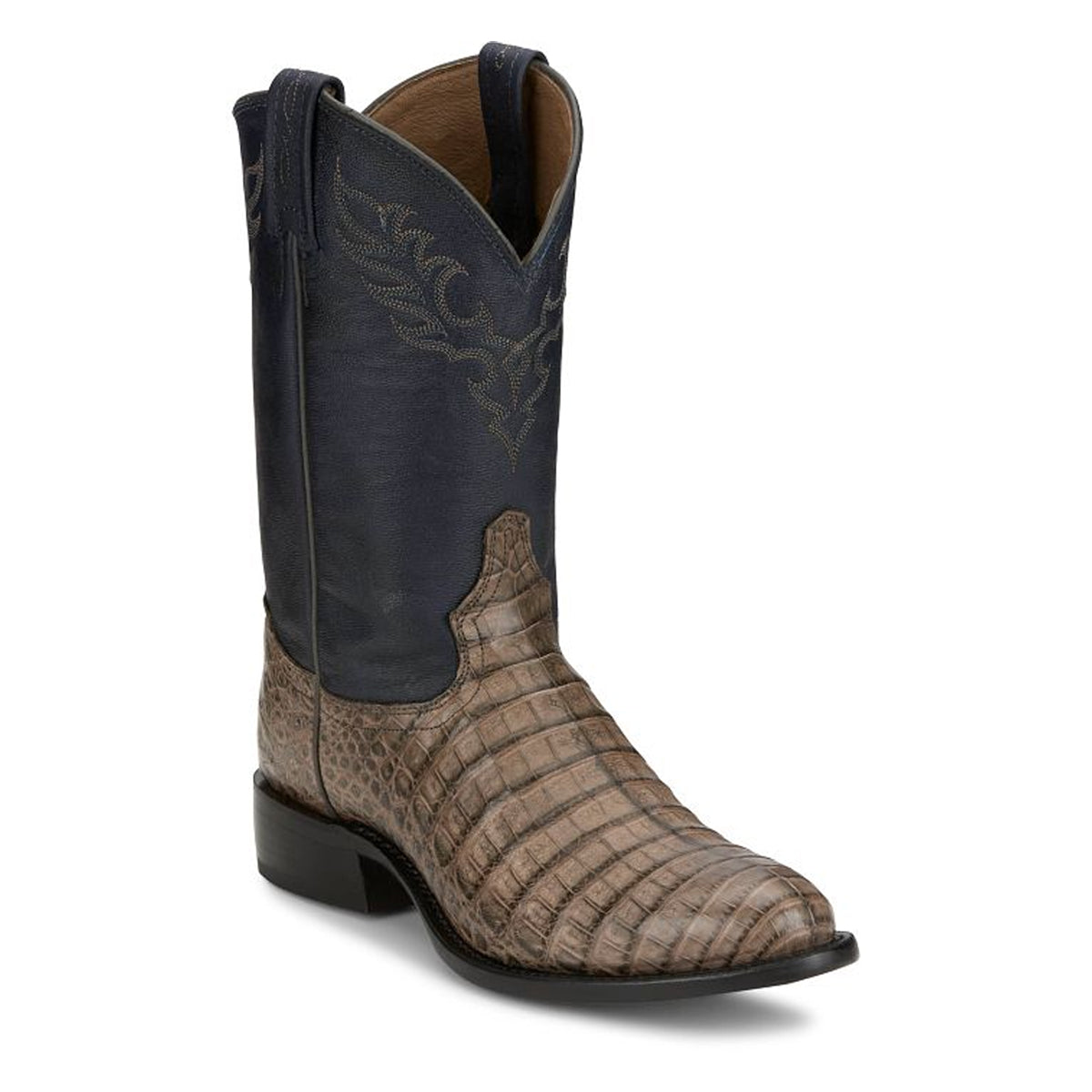 Tony Lamas Boots Men's Footwear Western Delmonte 11" Caiman Color Sanddle Safari image 1