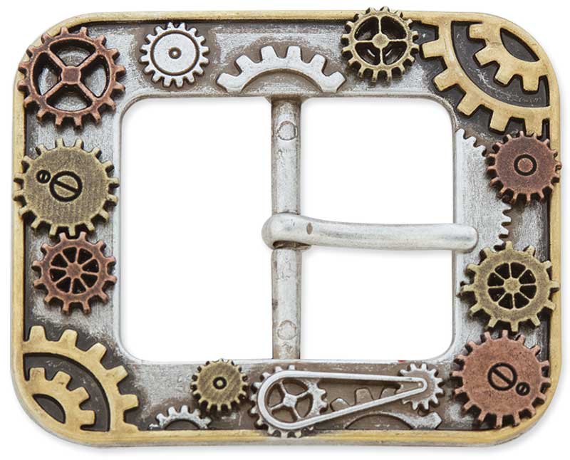 Tandy Leather Multi Gear Center Bar Buckle 1-1/2" (38 mm) #1799-05 image 0