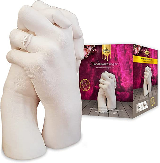 Edinburgh Hand Casting Kit for 2 - Premium DIY Hand Hold Statue Casting Kit for Mothers Day, Easter, Wedding, Anniversary, Husband, Wife, or Couple Gift Idea image 0