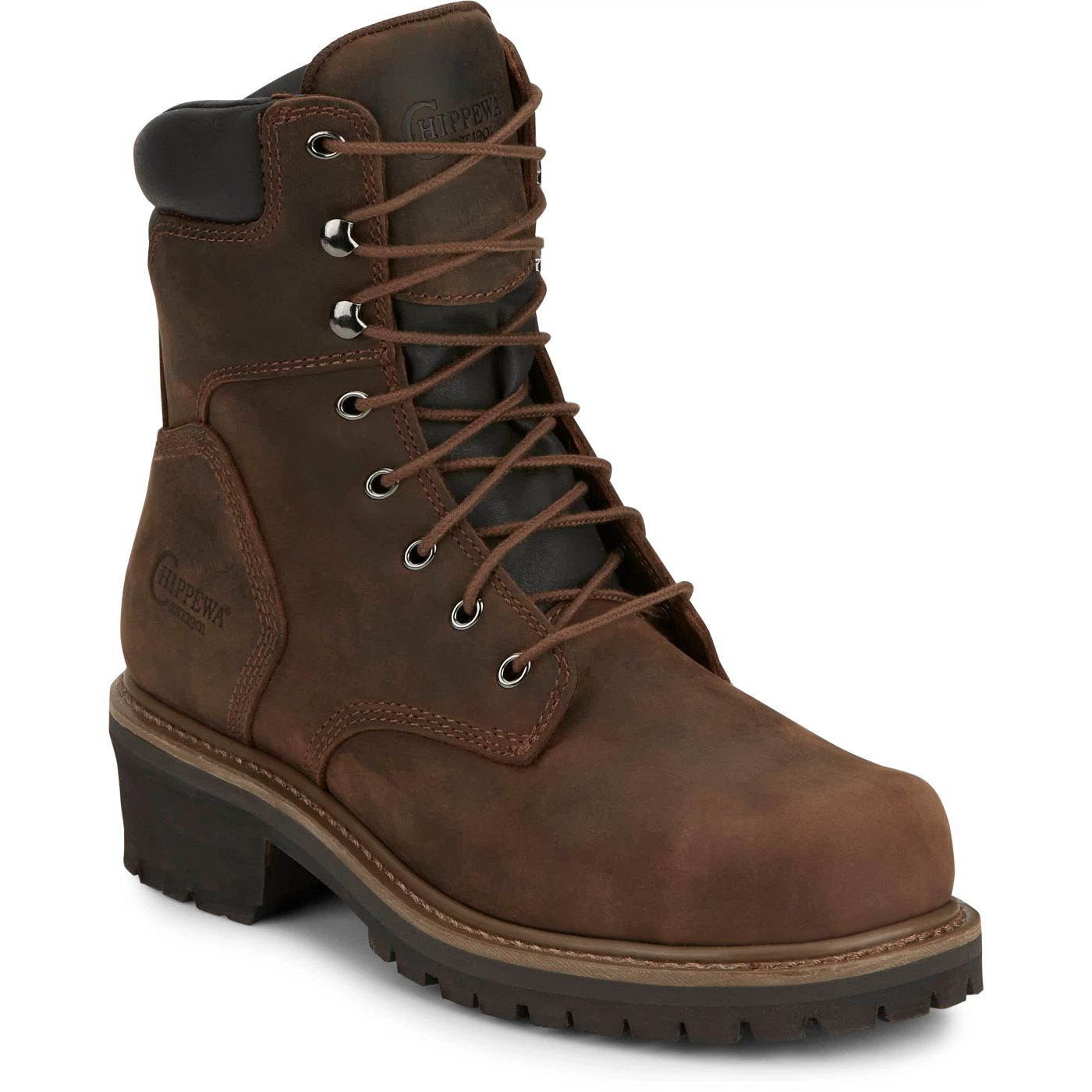Chippewa Men's Hador 8" Steel Toe EH - Tough Bark (55026) - View 2