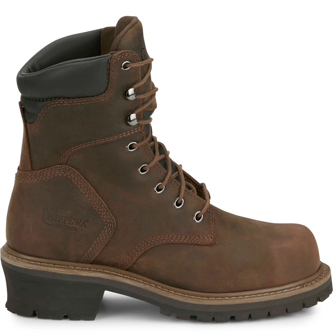 Chippewa Men's Hador 8" Steel Toe EH - Tough Bark (55026) - View 3