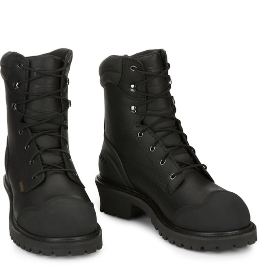 Chippewa Women's Aldarion 8" Waterproof Comp Toe Insulated - Black (55058) - Front View