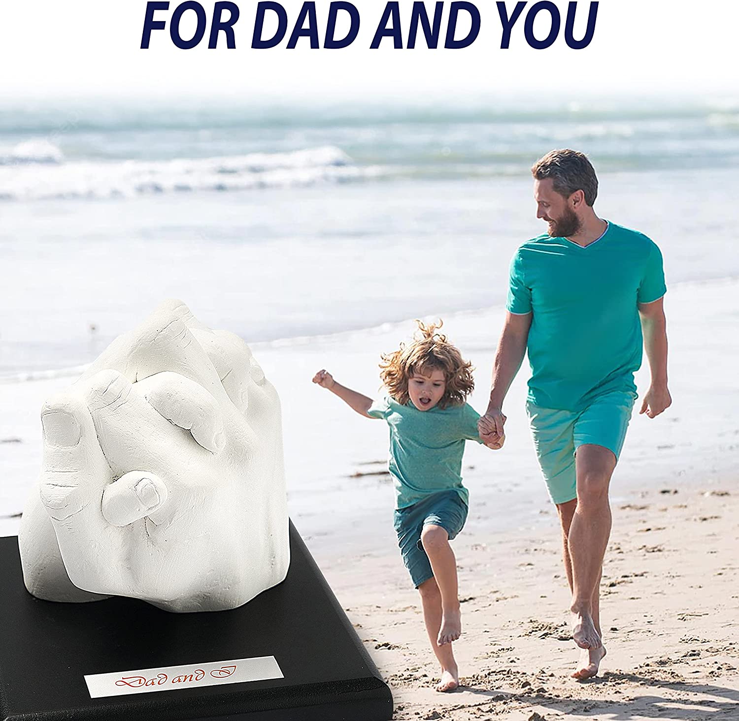FORDADSS Premium Hand Casting Kit - 17 Piece Set, Couples, Family, Gift for Dad, Fathers Day, Birthday, Kids. Plaster DIY Hand Mold Casting Kit to Immortalize Your Bond in a Timeless Sculpture image 5