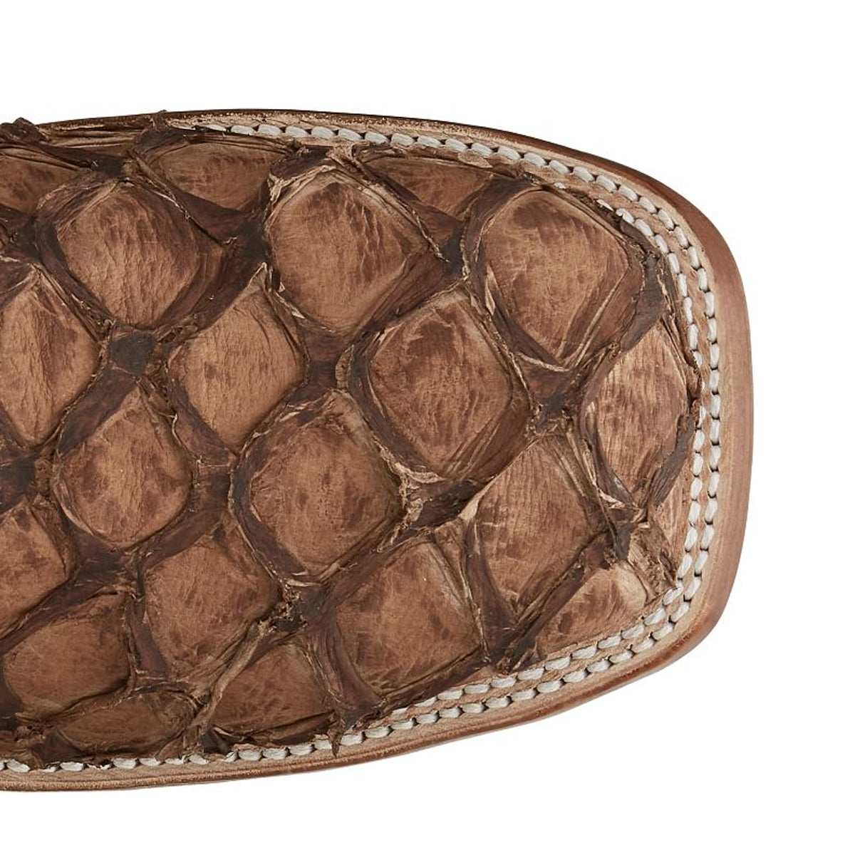 Tony Lamas Boots Men's Western  Leviathan 11" Pirarucu Color Chocolate image 3