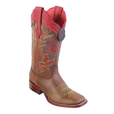 WOMEN’S LOS ALTOS LEATHER BOOTS WIDE SQUARE TOE HANDCRAFTED | COLOR HONEY (3229951) image 0