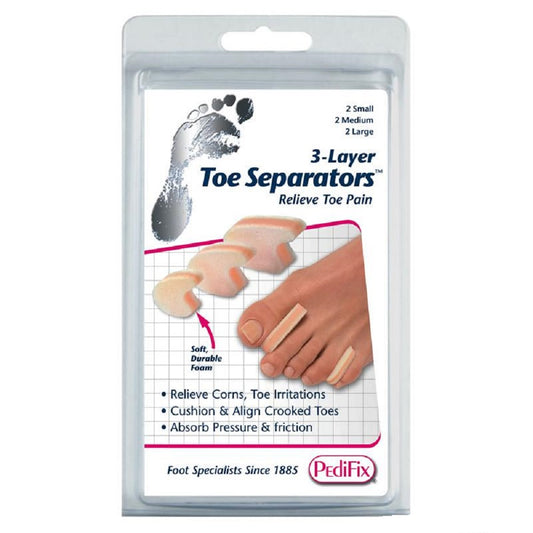 Pedifix 3-Layer Bunions Toe Separators - 6 per pack image 0