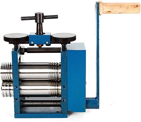 Manual Rolling Mill Machine - 3" Roller Manual Combination Rolling Mill Flatten Machine - Jewelry DIY Tool &amp; Equipments Gear Ratio 1:6 for DIY Jewelers Craft professional (Roll presser: 75mm) image 2